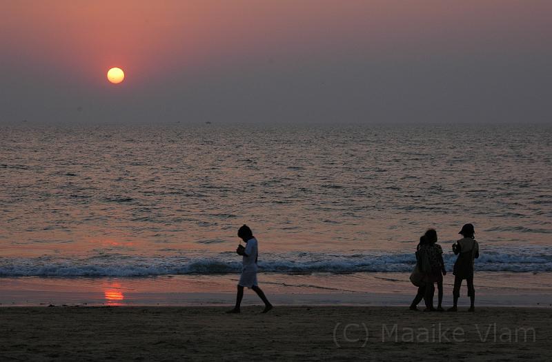Sunset Calangute Beach4.JPG - (C)M.Vlam 2007 maaike.vlam@gmail.com